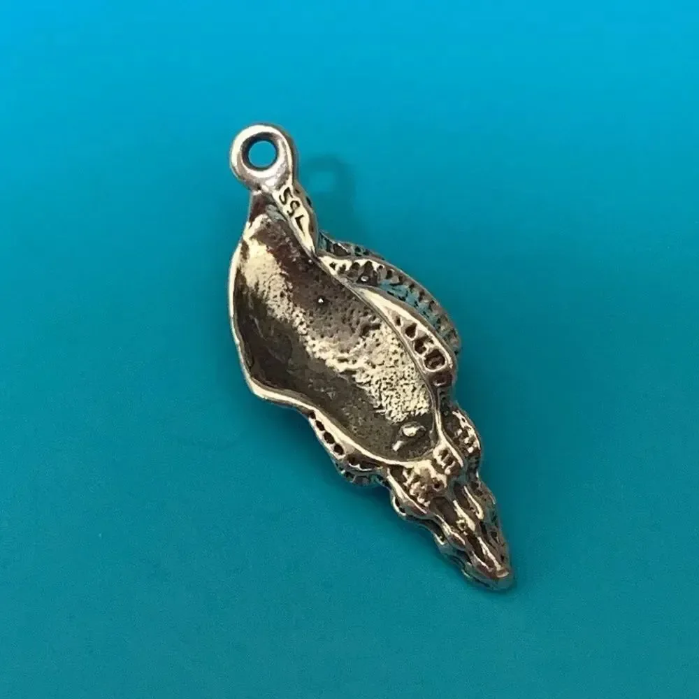 Sea Shell Sterling Silver Jewelry Charm #beach #shells